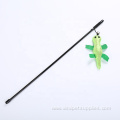 plush gecko cat stick plastic pole cat teaser